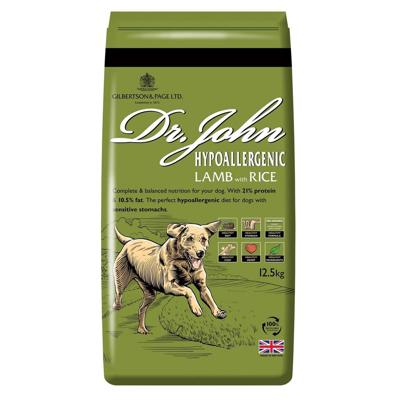 DR JOHN Hypoallergenic lamb with rice - droog hondenvoer - 12,5kg