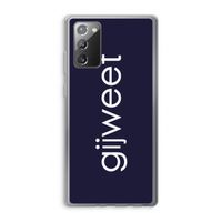 Gijweet: Samsung Galaxy Note 20 / Note 20 5G Transparant Hoesje