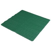 Urban Living Badkamer/douche anti slip mat - rubber - voor op de vloer - groen - 55 x 55 cm   -