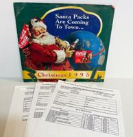 Coca-Cola met instore POS materialen Kerst 1995 USA