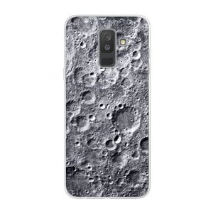 Maanlandschap: Samsung Galaxy A6 Plus (2018) Transparant Hoesje