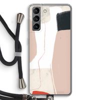 Lava: Samsung Galaxy S21 Transparant Hoesje met koord