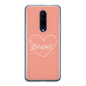 Forever heart: OnePlus 7 Pro Transparant Hoesje