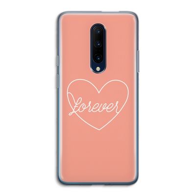 Forever heart: OnePlus 7 Pro Transparant Hoesje