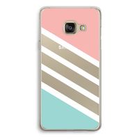 Strepen pastel: Samsung Galaxy A3 (2016) Transparant Hoesje