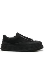 Jil Sander baskets à semelle vulcanisée - Noir