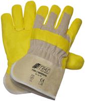 NITRAS SAFETY Imitation leather glove s universal yellow
