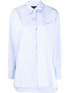 Nili Lotan chemise en coton à manches longues - Bleu