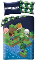 Minecraft Dekbedovertrek game on - 140 x 200 cm - 70 x 90 cm - Polyester