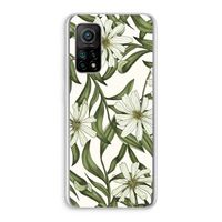 Wit bloemenpatroon: Xiaomi Mi 10T 5G Transparant Hoesje
