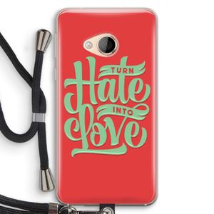 Turn hate into love: HTC U Play Transparant Hoesje met koord