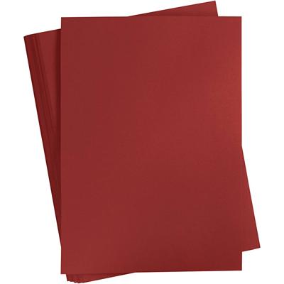 Creativ Company Gekleurd karton, a2, vel 420x594 mm, 180 gr, donkerrood, 100 vel/ 1 doos