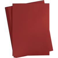 Creativ Company Gekleurd karton, a2, vel 420x594 mm, 180 gr, donkerrood, 100 vel/ 1 doos