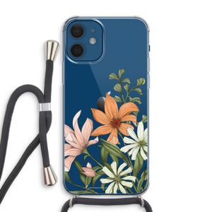 Floral bouquet: iPhone 12 Transparant Hoesje met koord