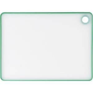 Excellent Houseware snijplank - wit/groen - kunststof - 33 x 23 cm