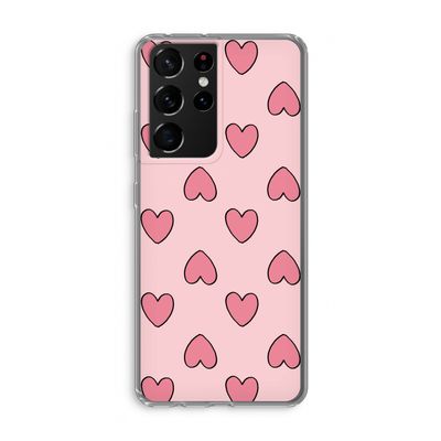 Ondersteboven verliefd: Samsung Galaxy S21 Ultra Transparant Hoesje