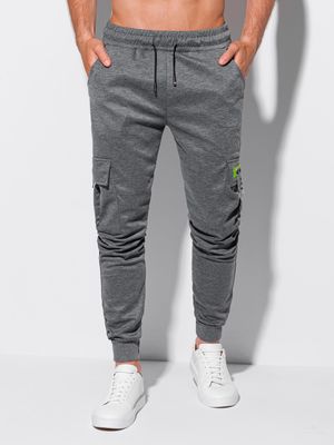 Heren joggingbroek P1207 - grijs, maat M