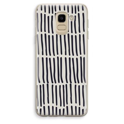 Moroccan stripes: Samsung Galaxy J6 (2018) Transparant Hoesje