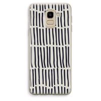 Moroccan stripes: Samsung Galaxy J6 (2018) Transparant Hoesje Moroccan stripes: Samsung Galaxy J6 (2018) Transparant Hoesje