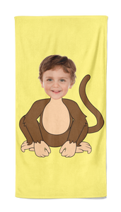 Cartoon Handdoek Monkey - Pillow Buddies