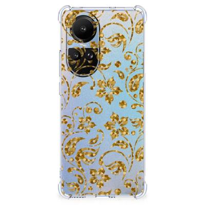 OPPO Reno10 | 10 Pro Case Gouden Bloemen OPPO Reno10 | 10 Pro Case Gouden Bloemen