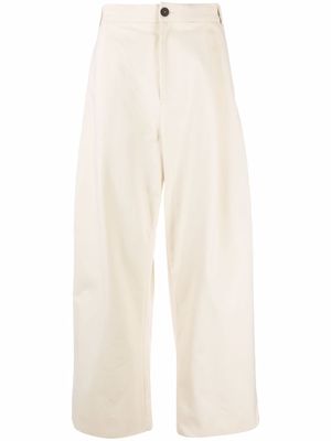 Studio Nicholson pantalon Sorte ample à design plissé - Tons neutres