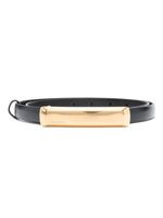 TOM FORD logo-engraved leather belt - Noir - thumbnail