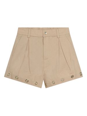 Michael Kors Kids short à détails d'œillets - Tons neutres
