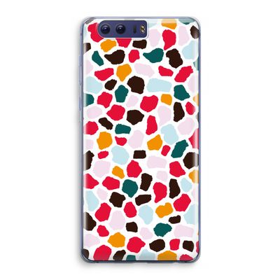 Colored Giraffe: Honor 9 Transparant Hoesje