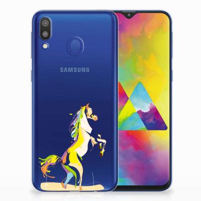 Samsung Galaxy M20 (Power) Telefoonhoesje met Naam Horse Color