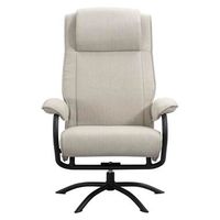 Relaxfauteuil Vincent incl. hocker - zand - Leen Bakker