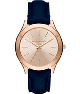 Horlogeband Michael Kors MK2466 Leder Blauw 20mm