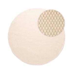 Nordic Weavers Rond wollen vloerkleed - Ulstein wit - 150 cm rond