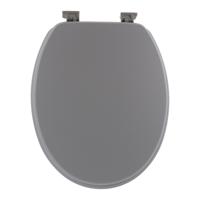 Tendance Toiletbril Breeze - grijs - MDF hout - universeel - standaard wc bril Tendance Toiletbril Breeze - grijs - MDF hout - universeel - standaard wc bril