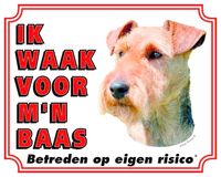 Welsh Terrier Waakbord - Ik waak voor mijn Baas - thumbnail