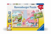 Ravensburger puzzel 2x12 stukjes zauberhafte freundschaft - thumbnail