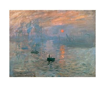 Kunstdruk Claude Monet - Impression (Sonnenaufgang) 80x60cm