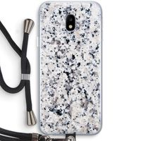Gespikkelde marmer: Samsung Galaxy J3 (2017) Transparant Hoesje met koord