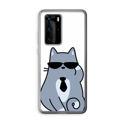 Cool cat: Huawei P40 Pro Transparant Hoesje