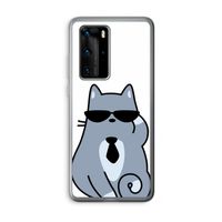 Cool cat: Huawei P40 Pro Transparant Hoesje
