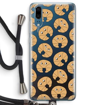 Croissant: Huawei P20 Transparant Hoesje met koord