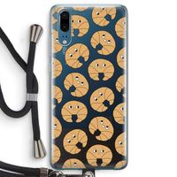 Croissant: Huawei P20 Transparant Hoesje met koord
