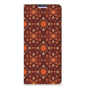 Xiaomi Redmi Note 10 Pro Hoesje met Magneet Batik Brown