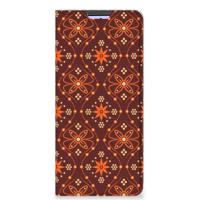 Xiaomi Redmi Note 10 Pro Hoesje met Magneet Batik Brown - thumbnail