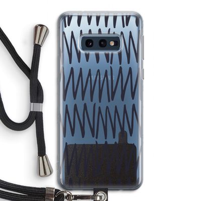 Marrakech Zigzag: Samsung Galaxy S10e Transparant Hoesje met koord