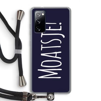 Moatsje!: Samsung Galaxy S20 FE / S20 FE 5G Transparant Hoesje met koord