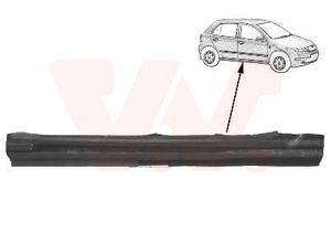 Plaat instaprand VAN WEZEL, Inbouwplaats: rechts: , u.a. fÃ¼r Skoda