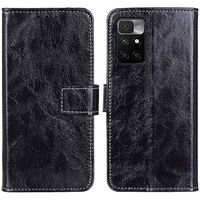 Xiaomi Redmi 10 Wallet Case met standaardfunctie - Zwart