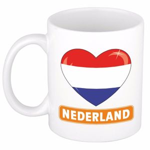 Hartje Nederland mok / beker 300 ml