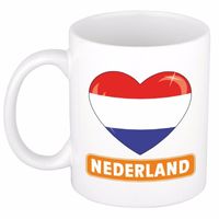 Hartje Nederland mok / beker 300 ml   -